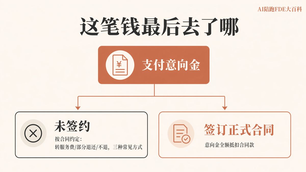 AI陪跑意向金抵扣：付款前確認三項約定
