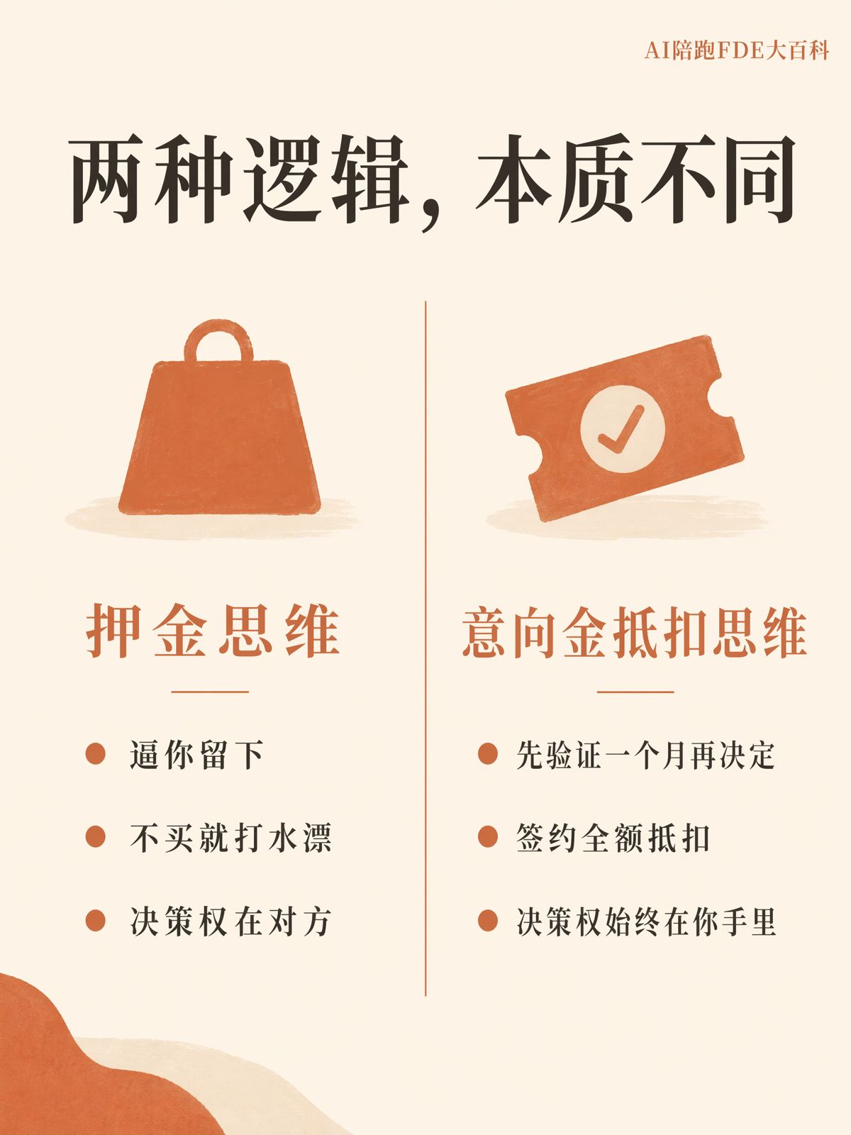 AI陪跑意向金抵扣：付款前確認三項約定