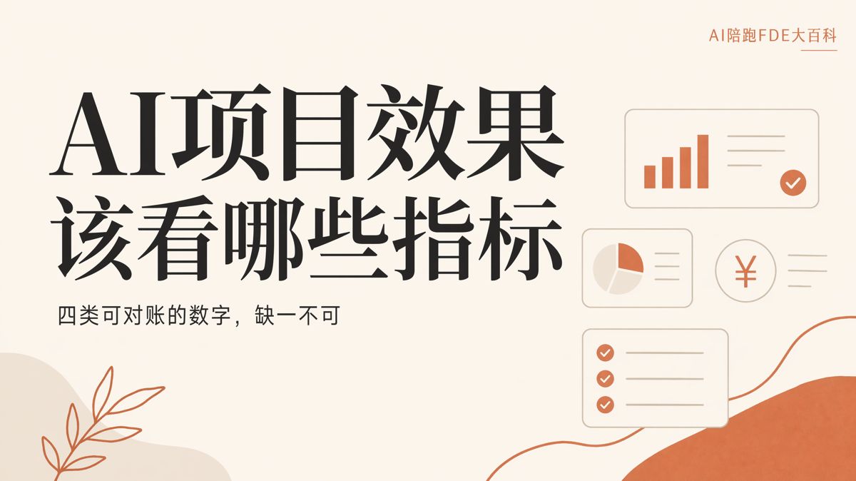 AI項目有沒有效果,先核對四類指標