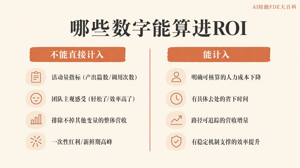 算AI的ROI，四类数字不能直接当收益
