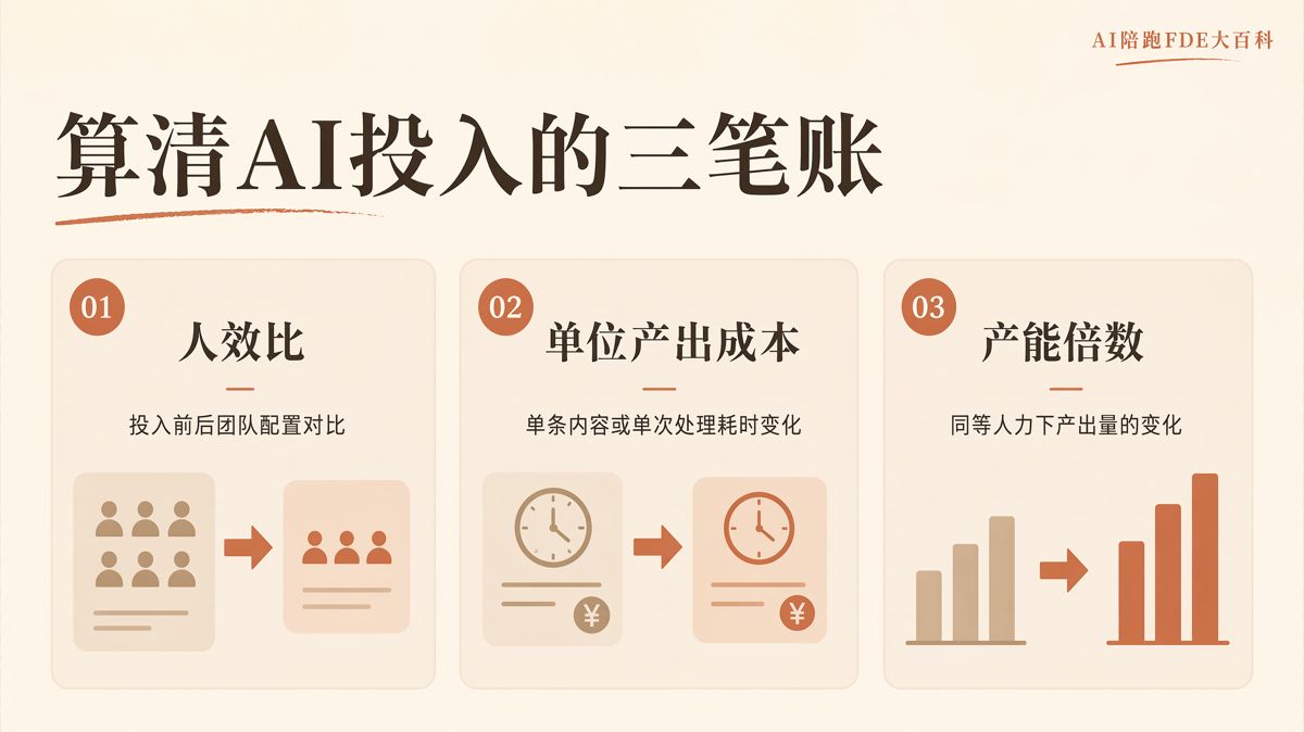 AI的ROI為何算不清？先把“提效”變成數據