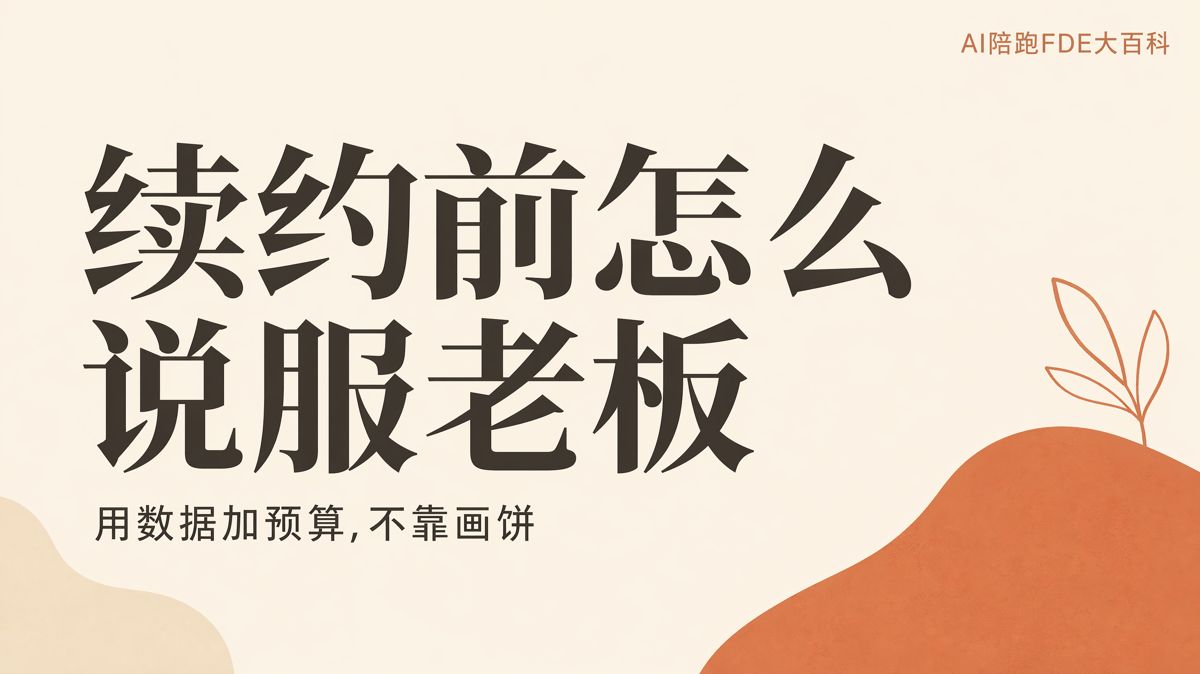 续约前，如何用数据说服老板加预算
