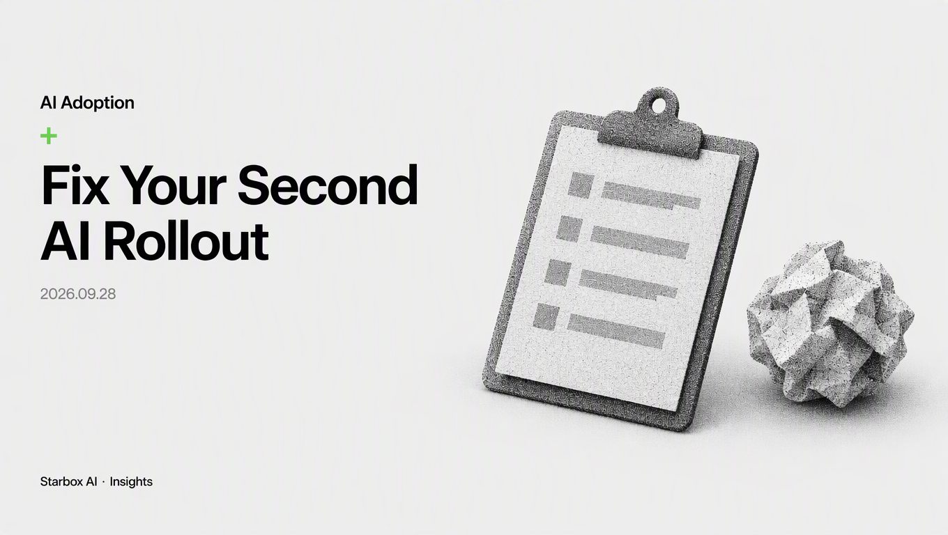 How to Avoid Repeating Mistakes on Your Second AI Rollout