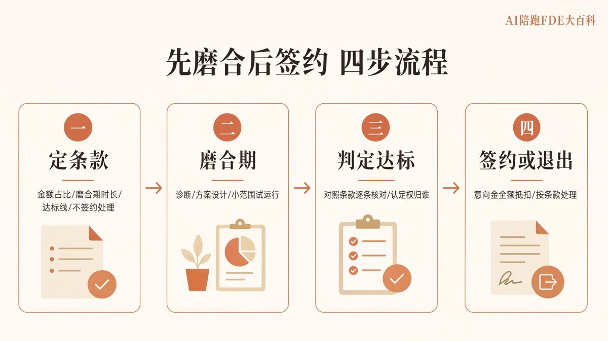 先磨合後簽約：意向金合作四步怎麼走