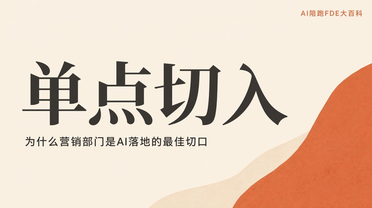 AI落地別急着全面鋪開，營銷部門才是最佳切口