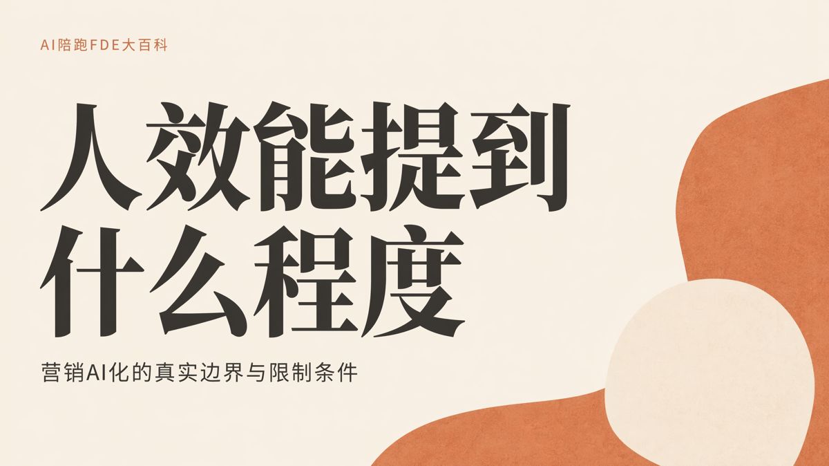營銷AI化，人效上限由什麼決定