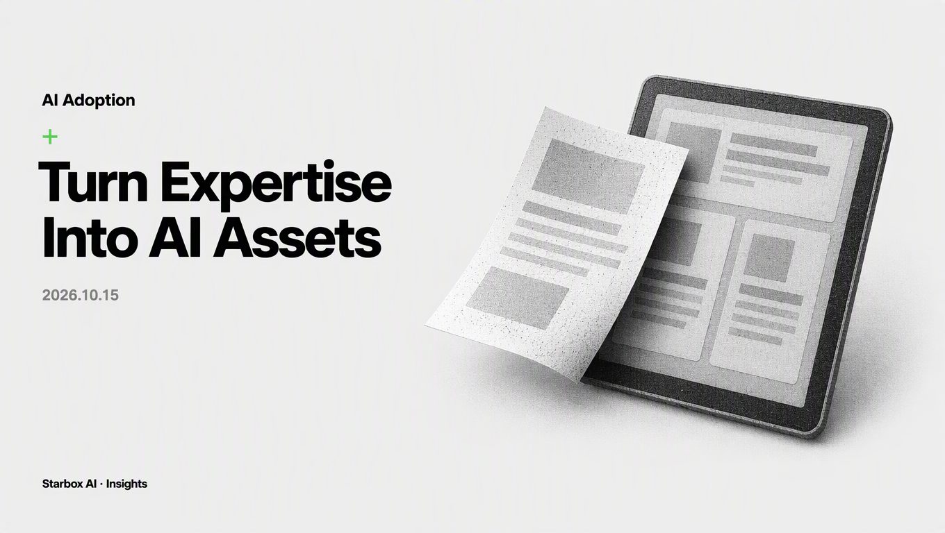 Turn Senior Staff Expertise into AI Knowledge Assets