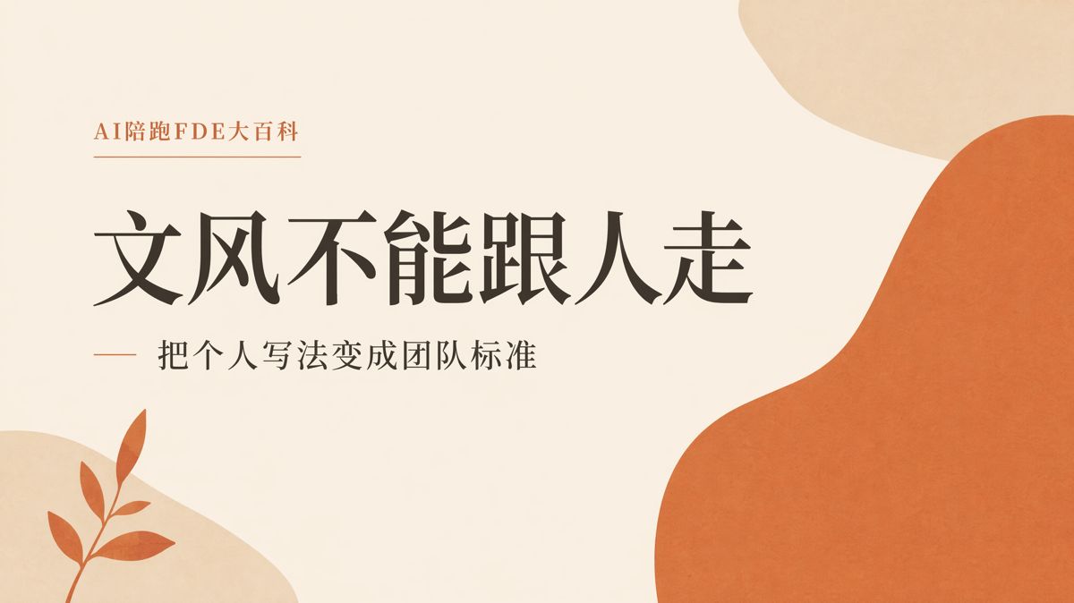 核心文案離職後，怎麼把文風留下來