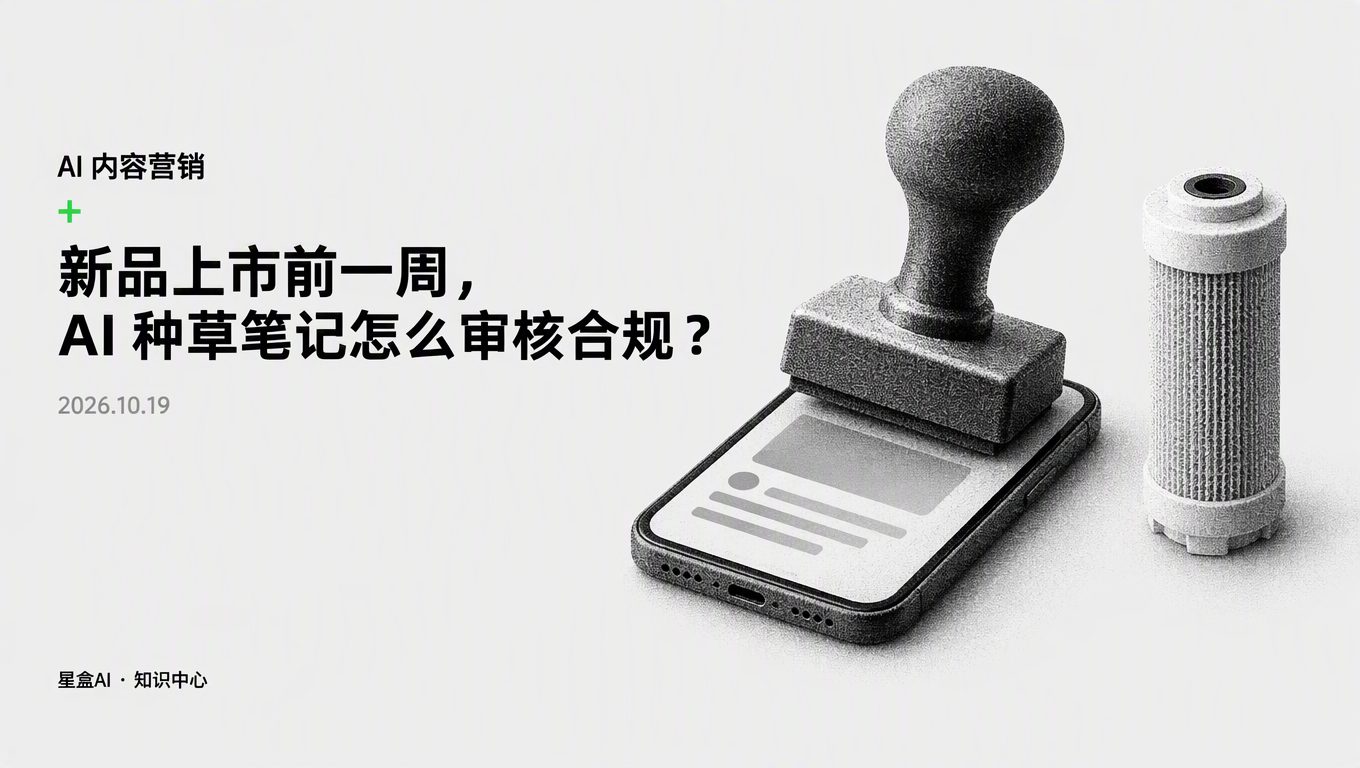 新品上市前一週,AI 種草筆記怎麼審核合規