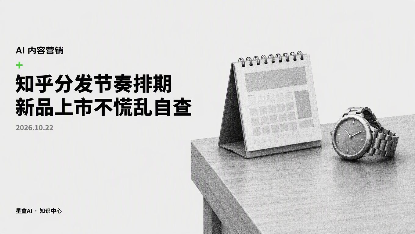 新品發佈知乎分發節奏怎麼排:內容準點上線不慌亂自查