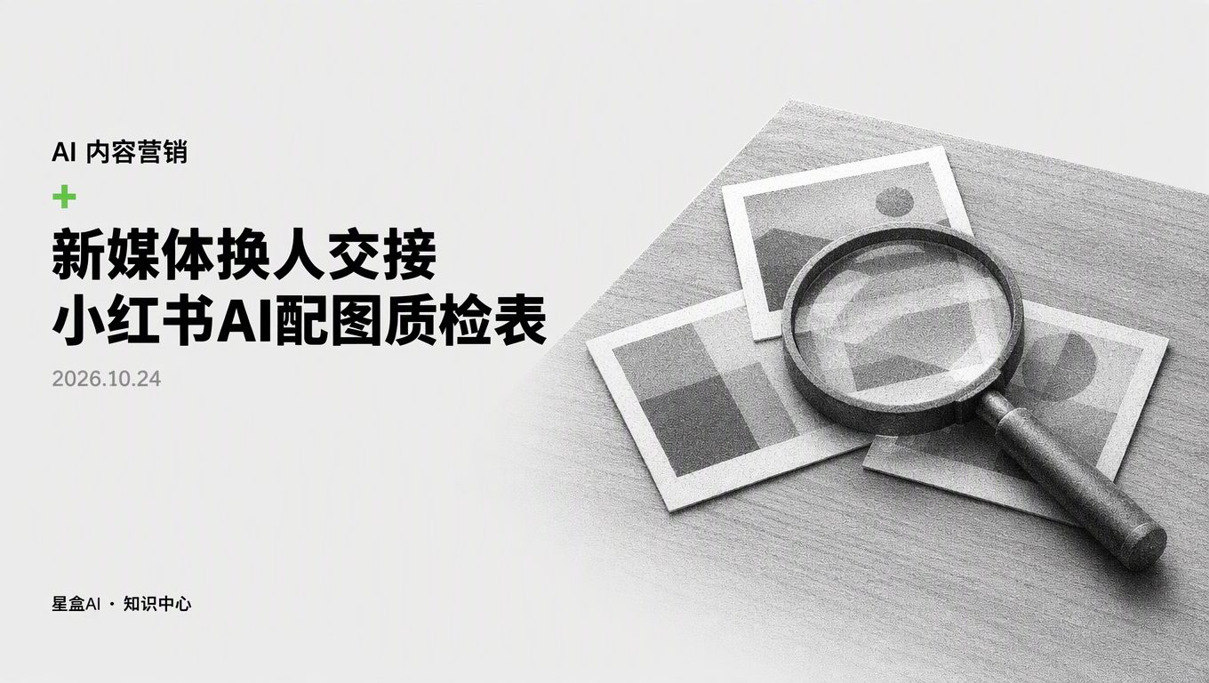 新媒體換人交接:小紅書AI配圖資產自查清單