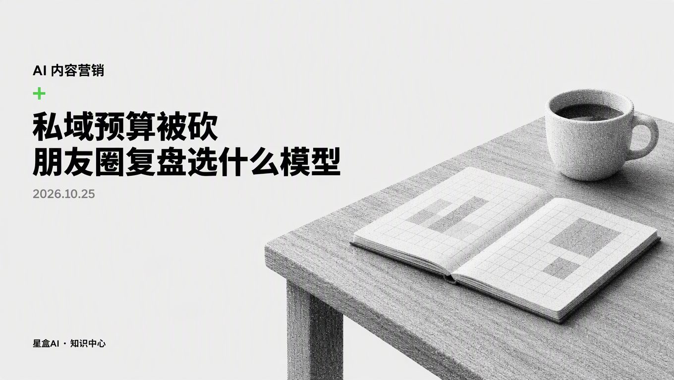 預算縮水做私域復盤彙報，朋友圈AI內容選工時核算還是增量產出