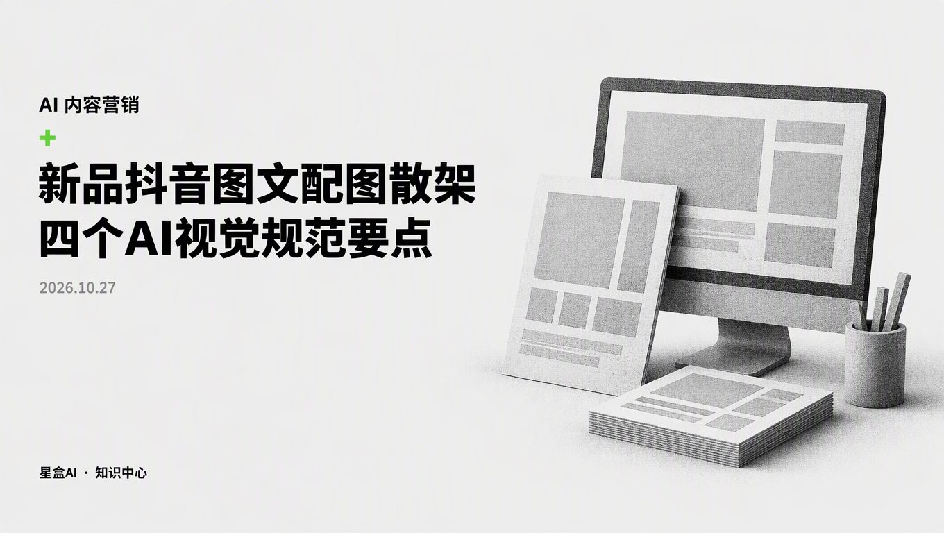 新品上市抖音图文配图风格散架？4个AI视觉规范要点拆解