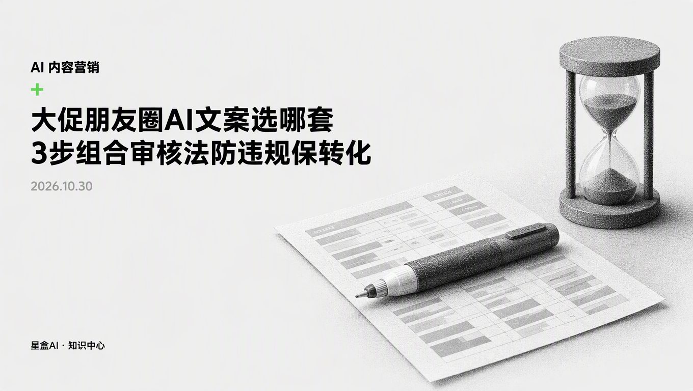雙11大促朋友圈審核選哪套？3步組合法既防違規又保轉化