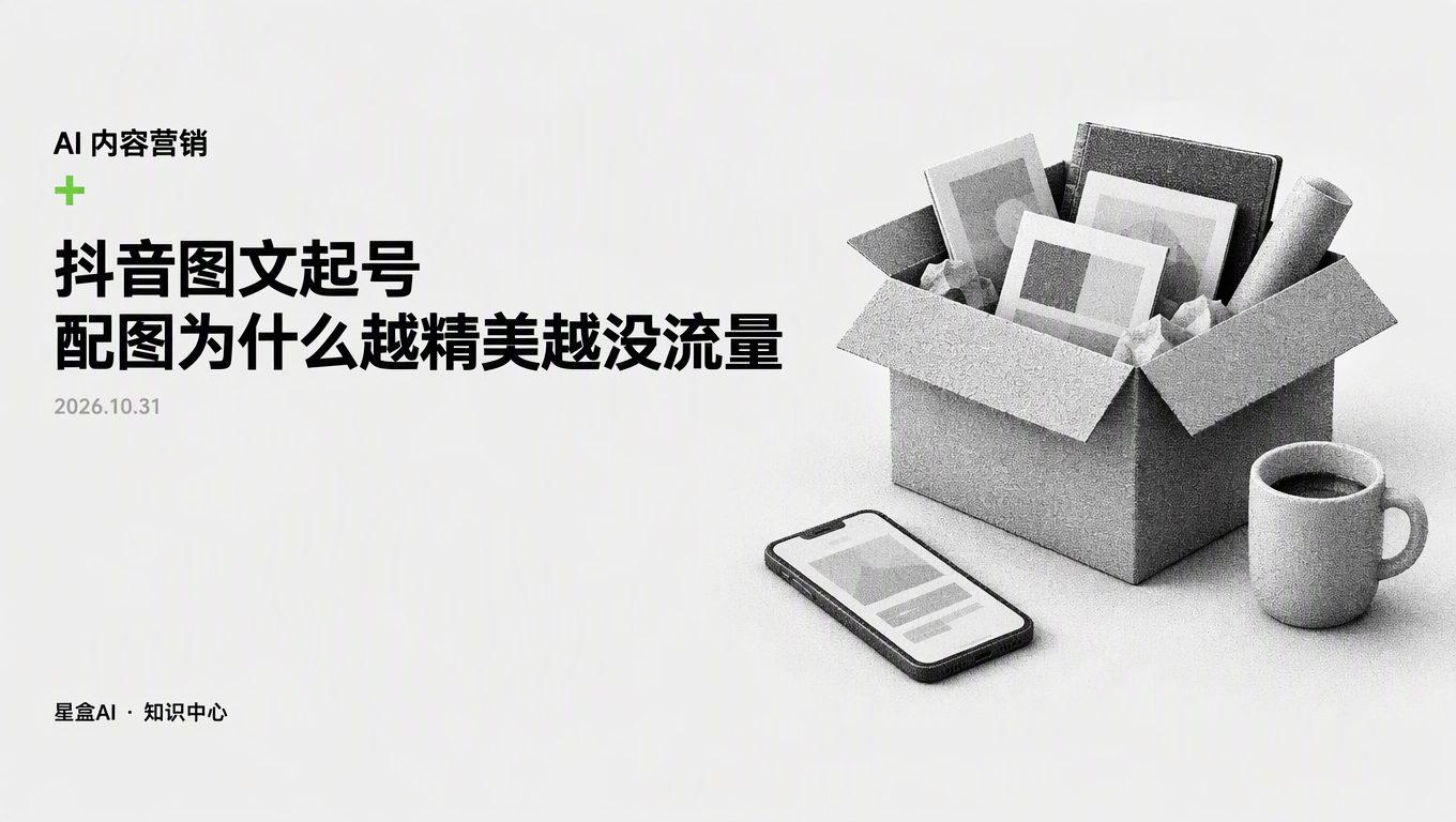 抖音图文起号为什么配图越精美越没有流量?