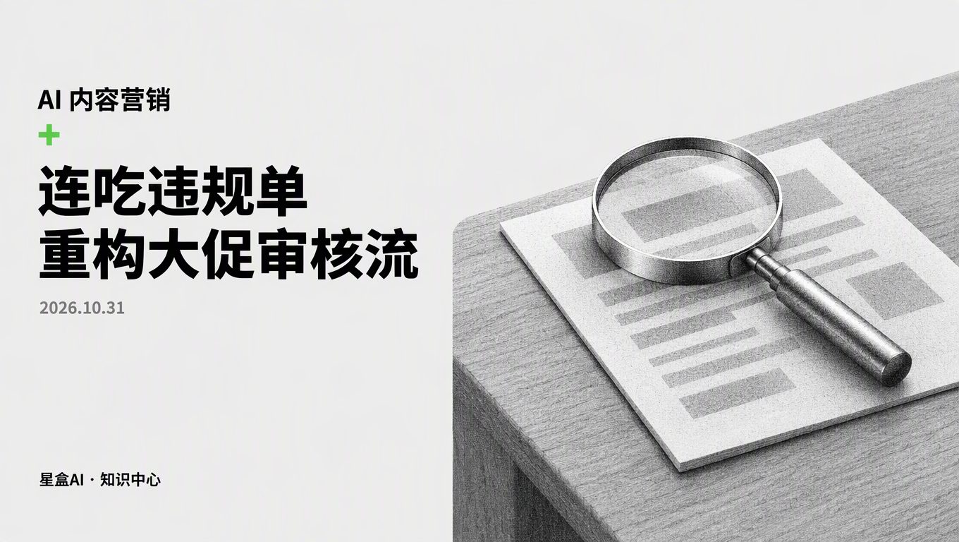 小红书运营连吃3张大促违规单:重做小红书大促审核流告别无效自责