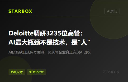 Deloitte調研3235位高管：AI最大的瓶頸不是技術，是"人"