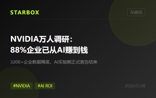 NVIDIA萬人調研揭底:88%企業已從AI賺到錢,實驗期正式宣告結束