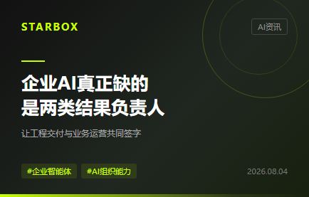 企業AI真正缺的,不是AI中心,而是兩類對結果負責的人