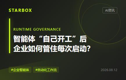 智能體開始“自己開工”後，企業該補一張運行時執行卡