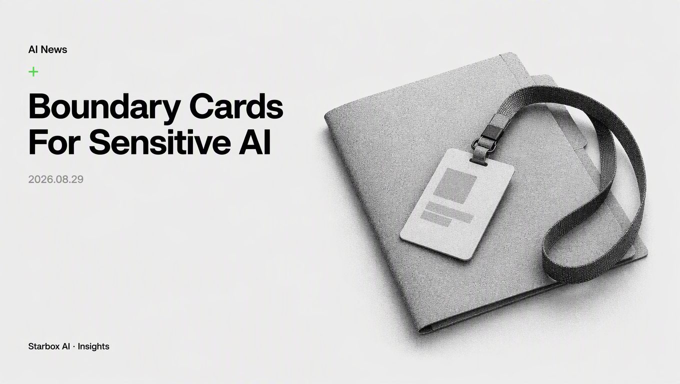Deploying AI in Sensitive Workflows Requires a Business Boundary Card