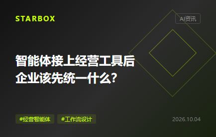 智能體接上經營工具後,企業該先統一什麼?