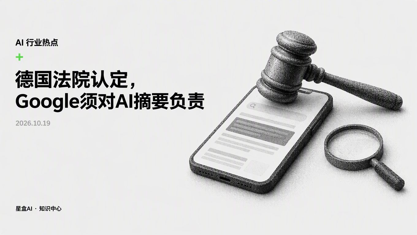 德國法院認定Google須對AI摘要負責,品牌該查什麼
