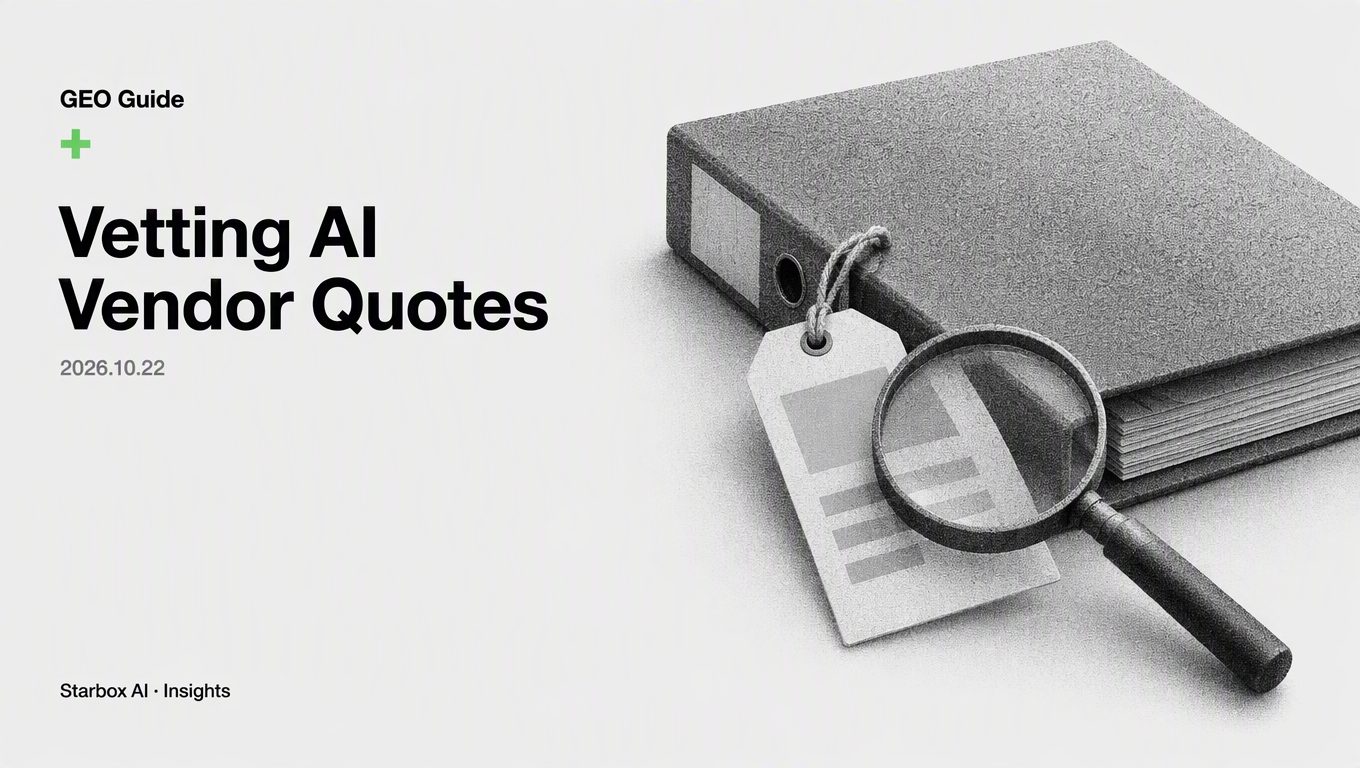 Why AI Marketing Vendor Quotes Vary 10x: A 4-Step Vetting Checklist