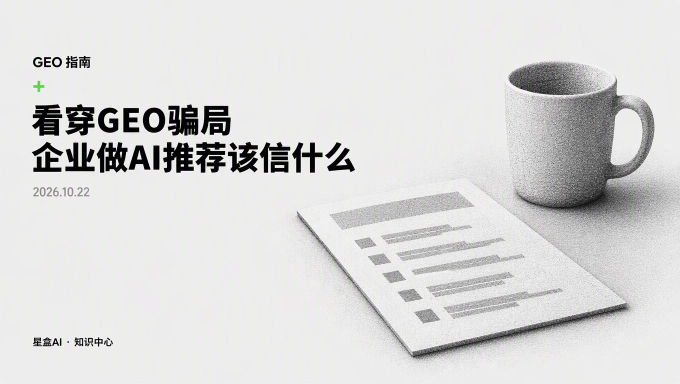 刷到一堆霸榜神器?看穿GEO騙局,企業做AI推薦該信什麼