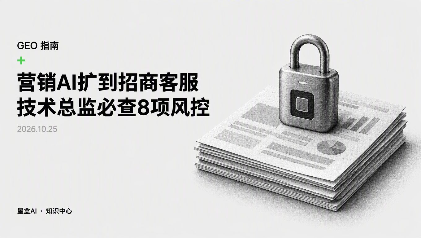 营销AI跑通后扩到招商客服AI,技术总监必查的8项风控清单