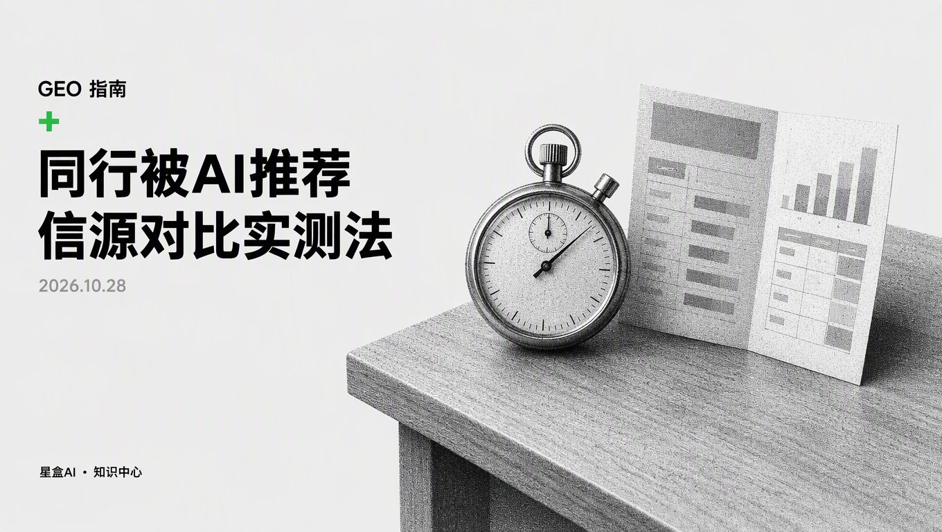 同行被AI優先推薦而我們搜不到?做一次AI信源實測查清差距