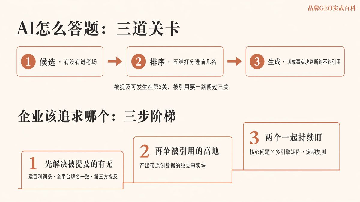 被AI引用和被AI提及，有什么区别？