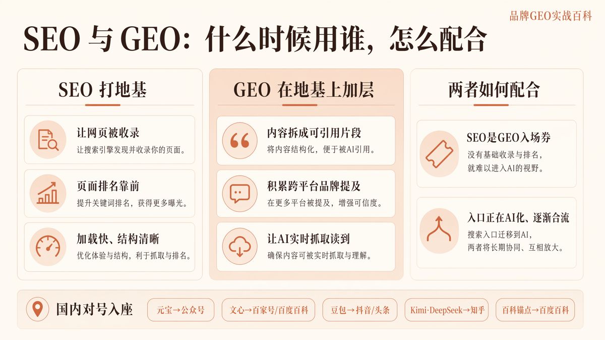 GEO和SEO有什麼區別?10個維度對比