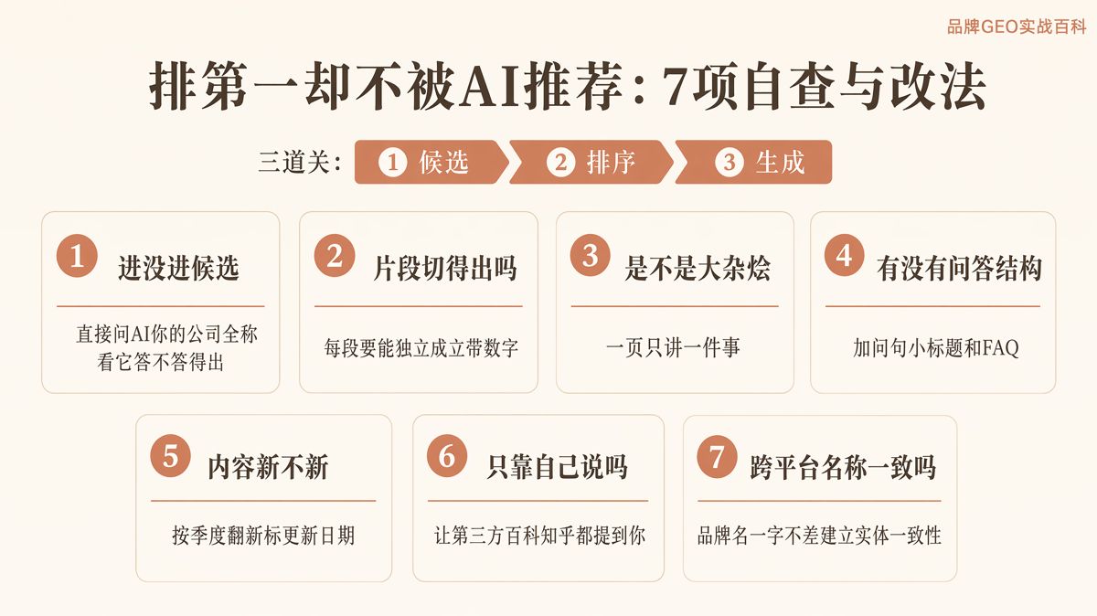 百度排第一,AI為什麼不推薦你