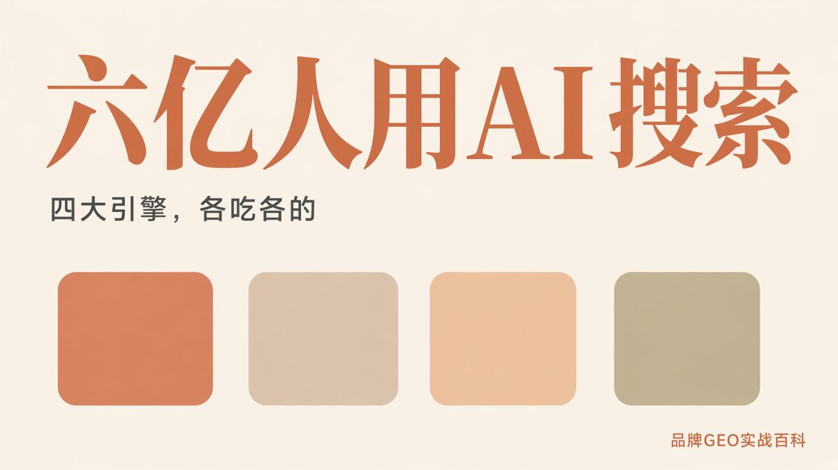 六億生成式AI用戶,四大AI搜尋引擎引用誰