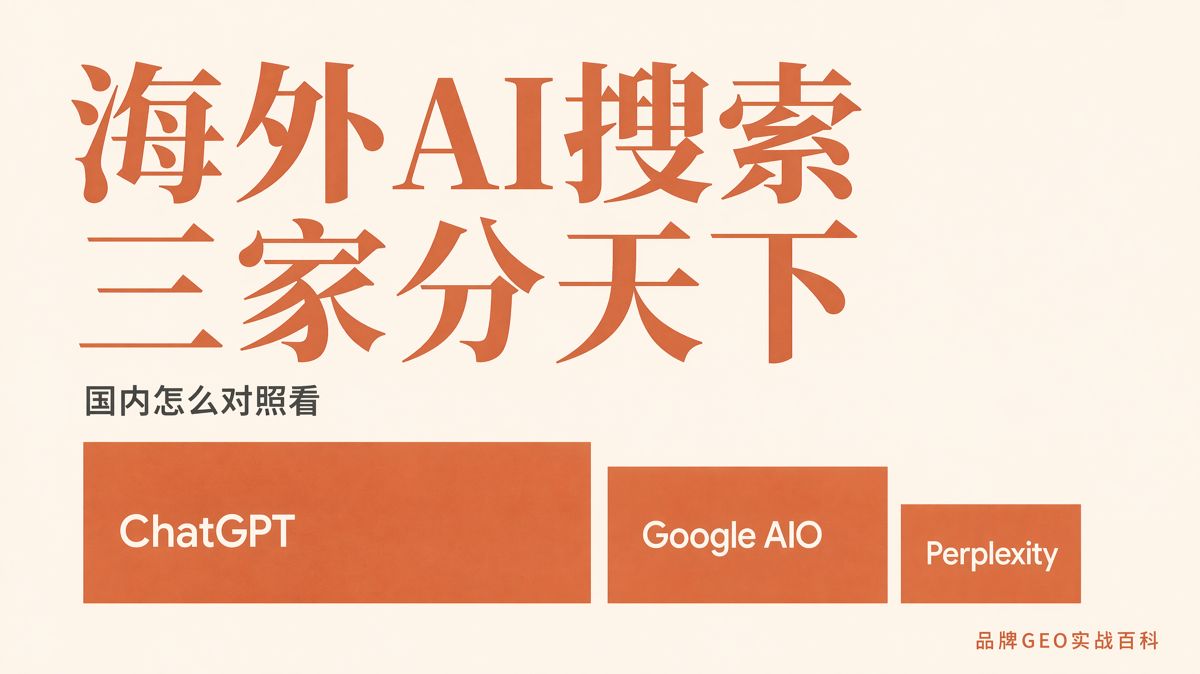 海外AI搜尋三家主導,國內怎麼對照