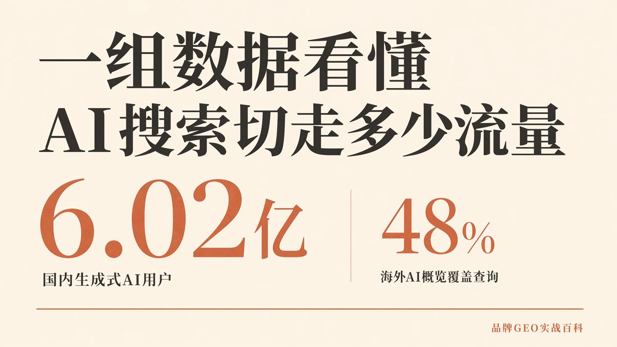 AI搜尋切走了多少流量?一組數據看清