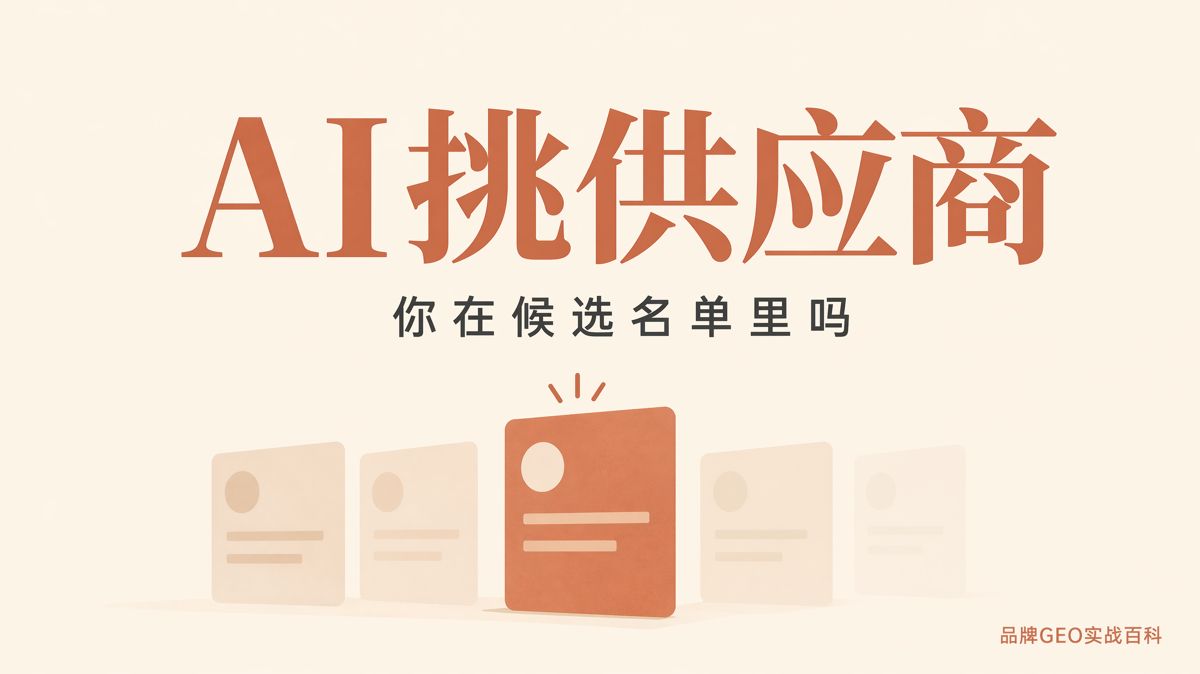 海外買家用AI挑供應商,沒上名單就沒機會