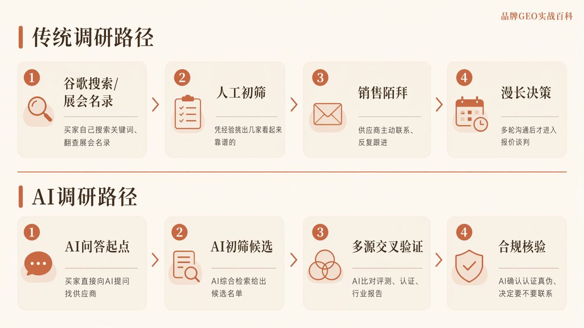 海外買家用AI挑供應商,沒上名單就沒機會