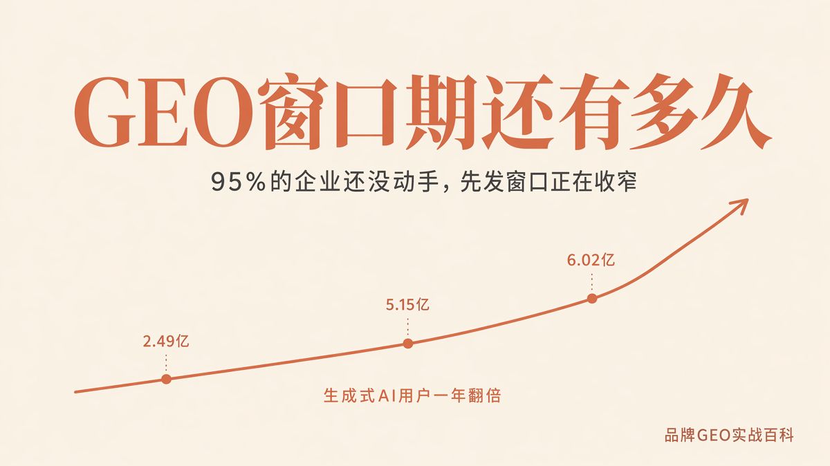 95%的企業還沒做GEO,窗口還剩多久