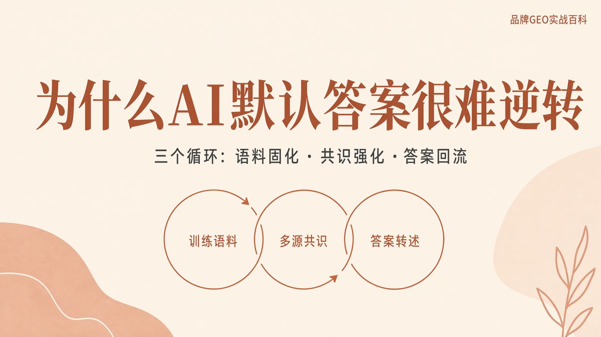 AI預設答案為什麼難逆轉?三個循環