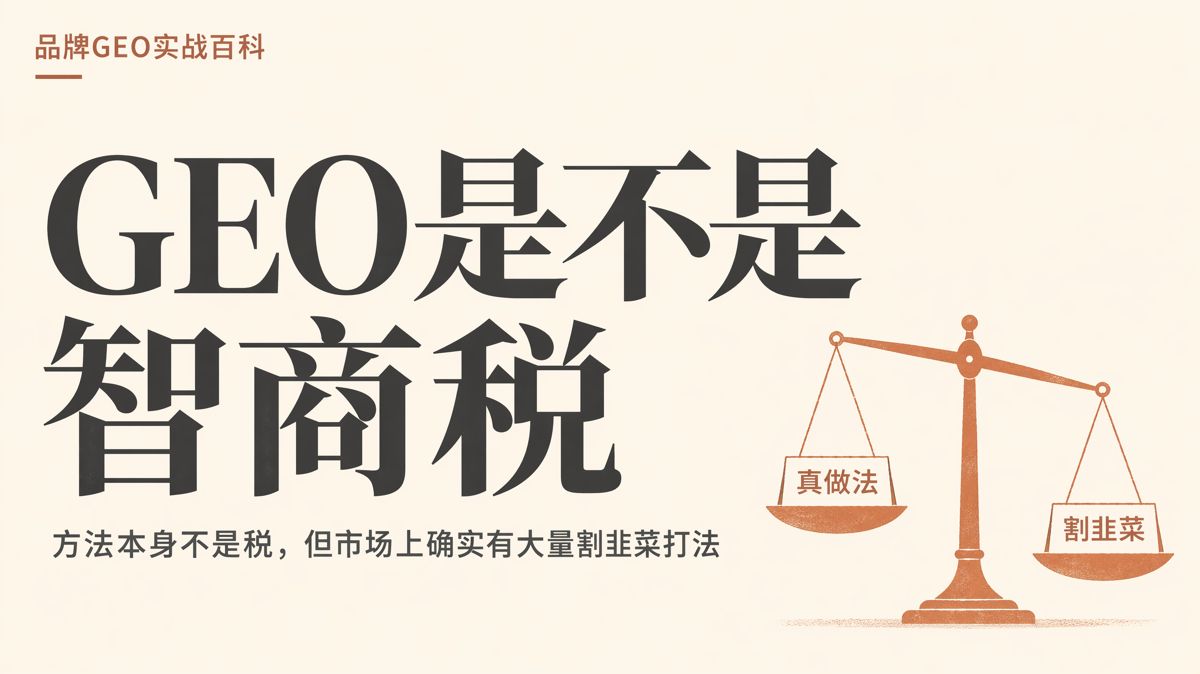 GEO是不是智商税?先看證據再判斷