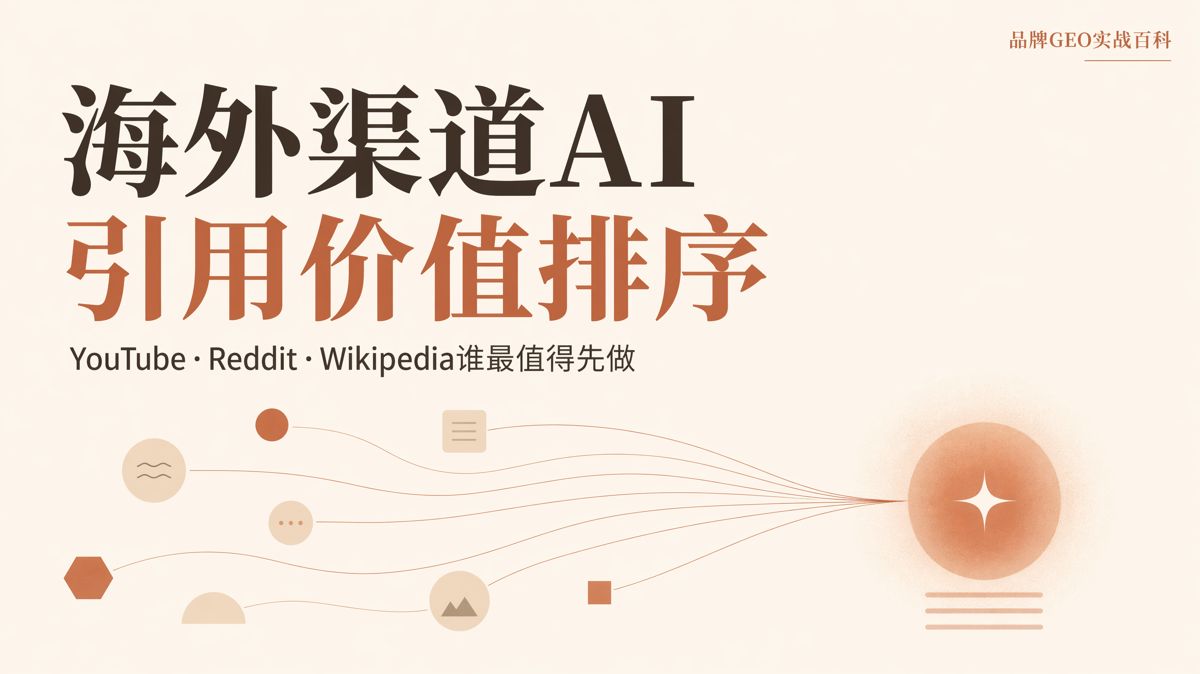 海外渠道先做哪個？AI引用價值排序