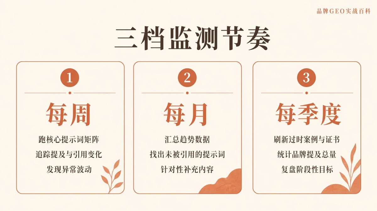 GEO監測看什麼,多久做一次才有效