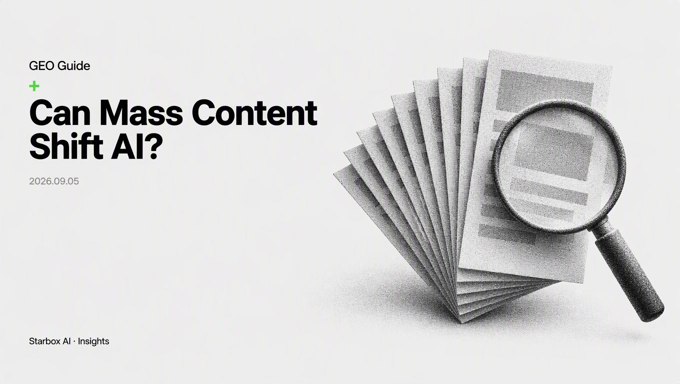 Can Mass-Publishing Content Actually Shift AI Perception?