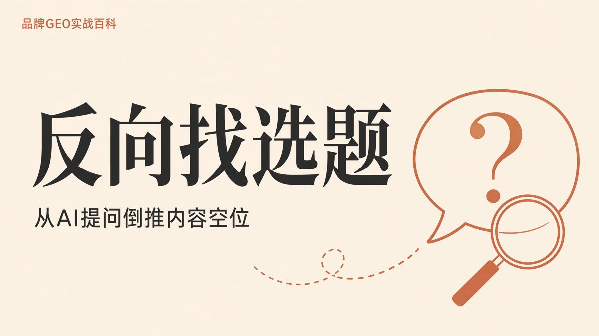 生成式引擎优化（GEO）选题怎么选：从用户提问反推