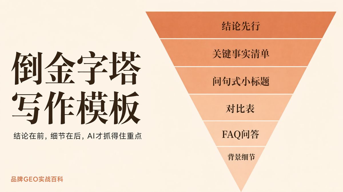 GEO內容怎麼排結構?一套倒金字塔寫法