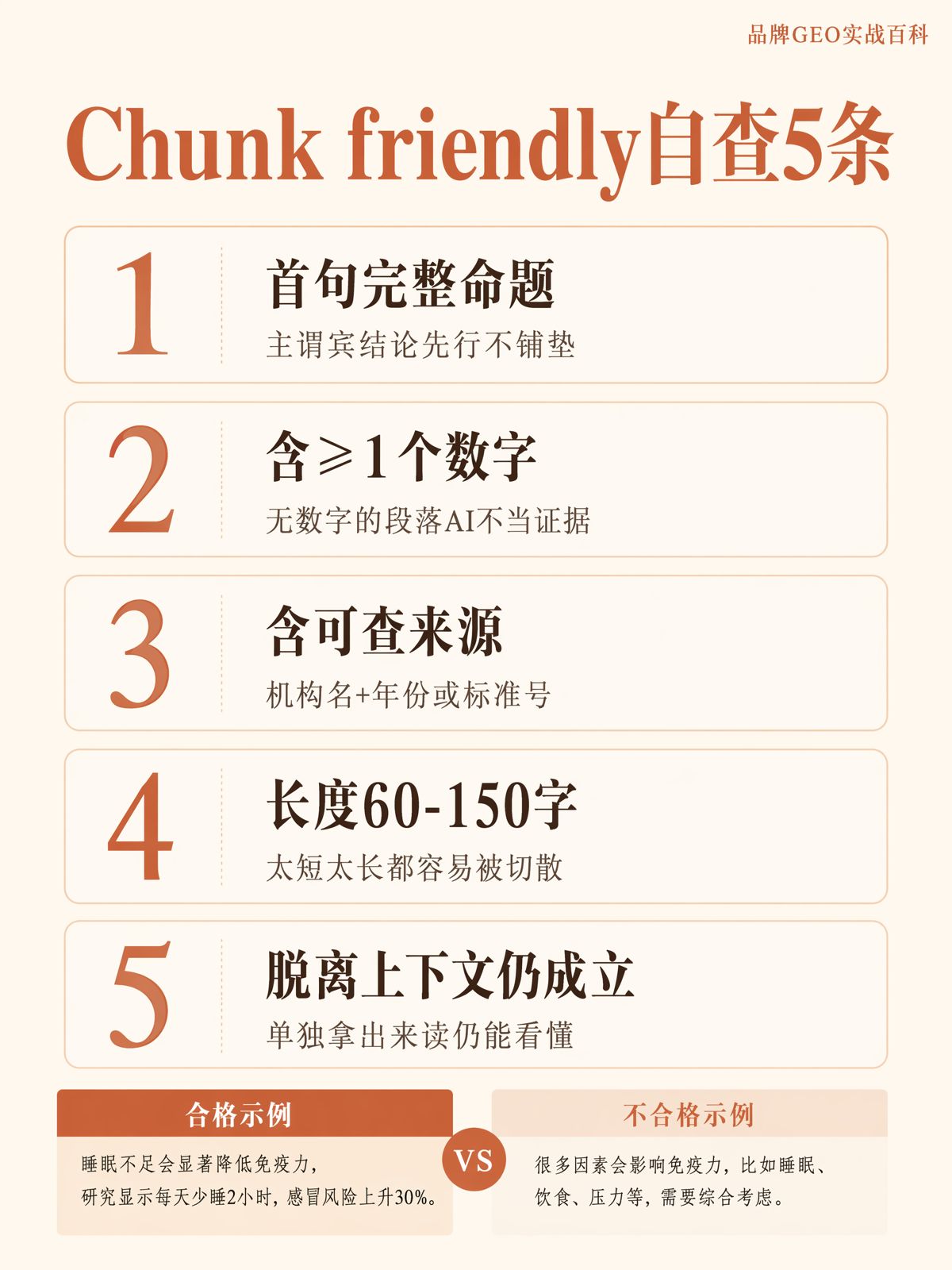 什么是 Chunk Friendly 段落?5个标准与写法