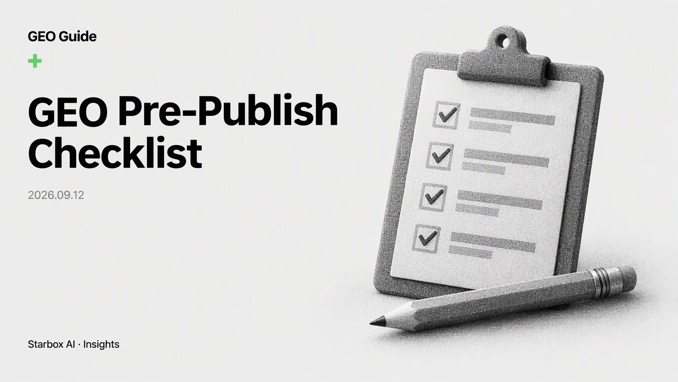 18 Pre-Publish Checks for Generative Engine Optimization (GEO)