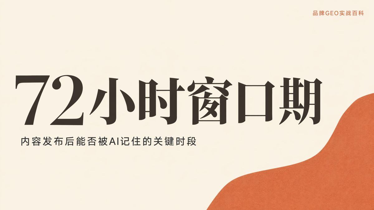 內容發佈後72小時:GEO要做完5件事